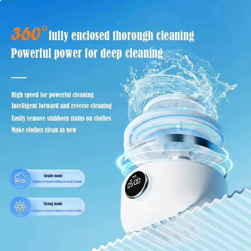 Mi Portable Cordless Washing Machine,Usb Rechargeable, Mini Washer for /Underwear/Socks/Baby Clothes Home Travel Laundry Bucket